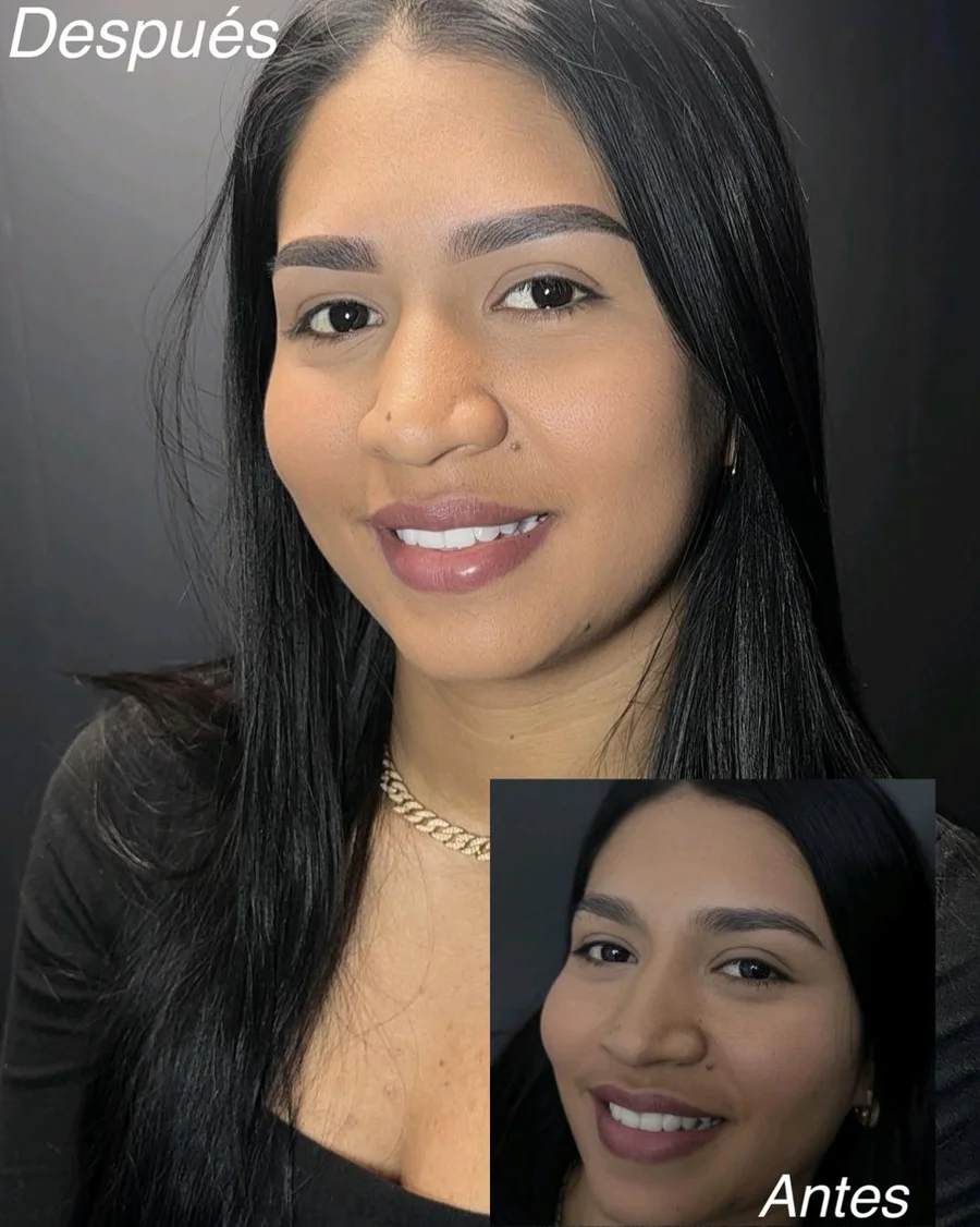 Resultados de maquillaje permanente antes y después - Dominican Permanent Makeup