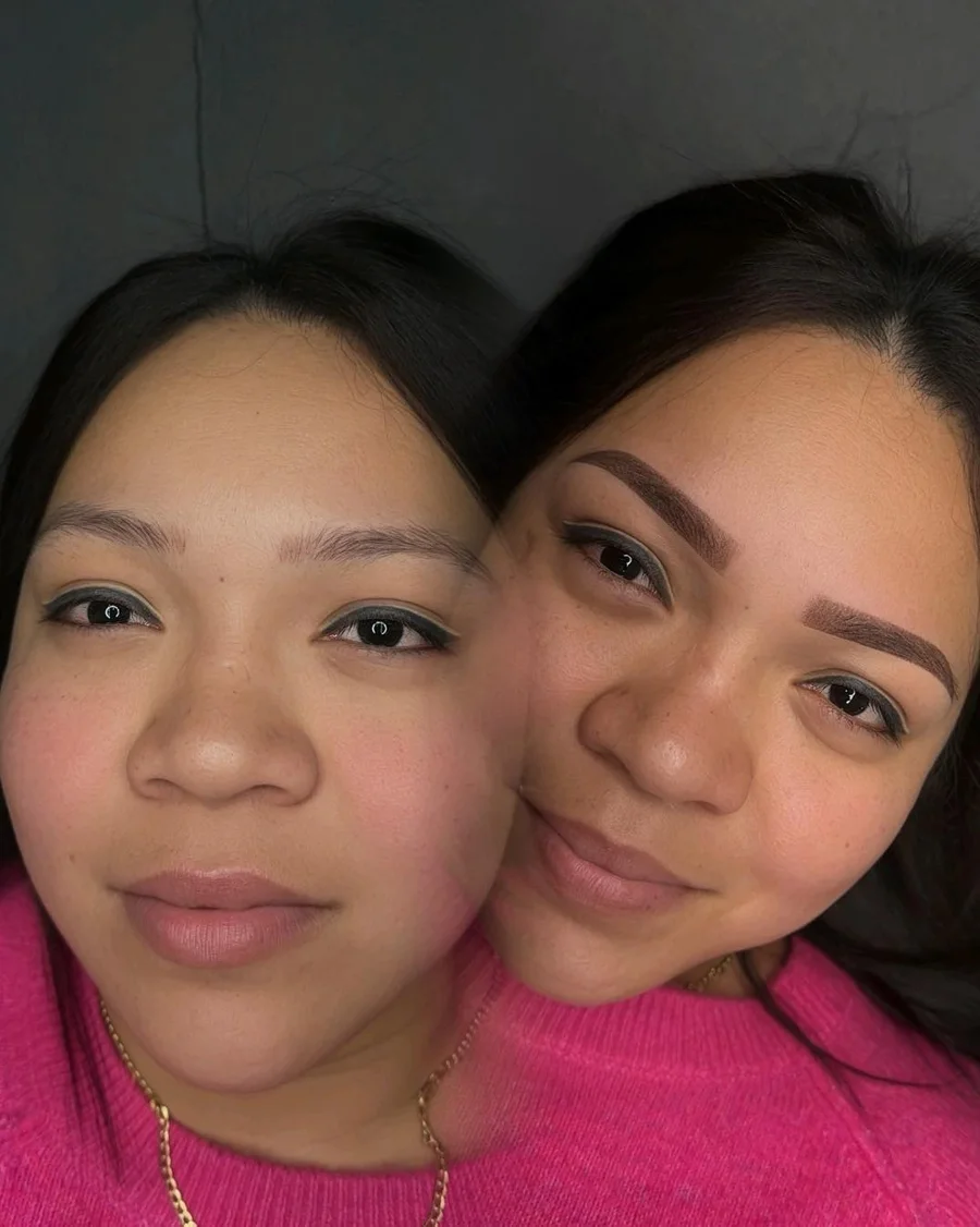 Cejas ombré antes y después - Gainesville GA