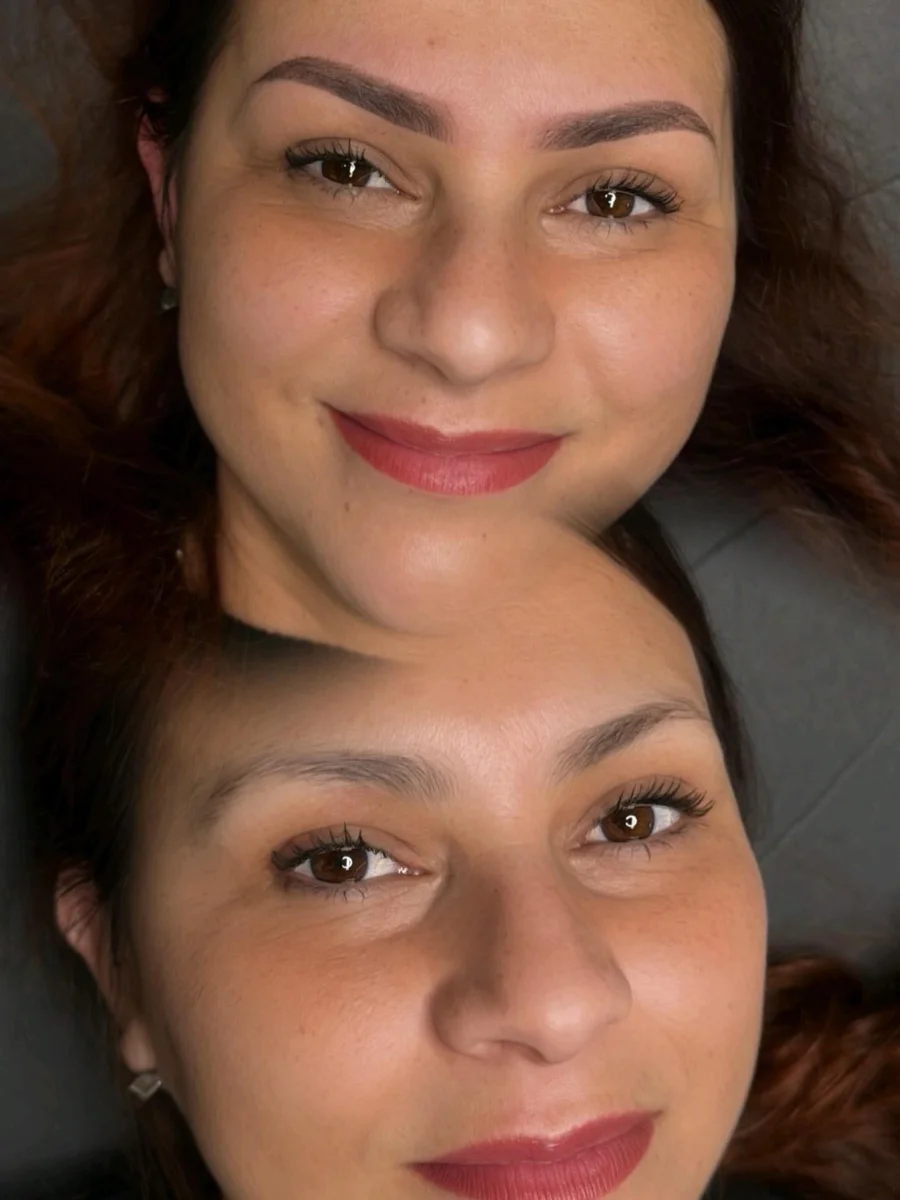 Microblading antes y después - resultados reales