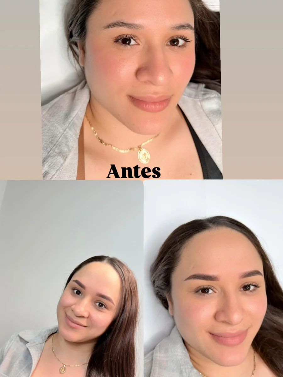 Microblading resultados antes y después
